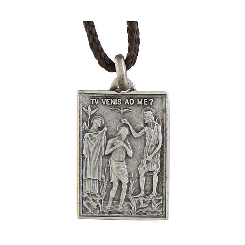 Silver-plated brass medallion of St. Peter's Basilica Holy Door 1