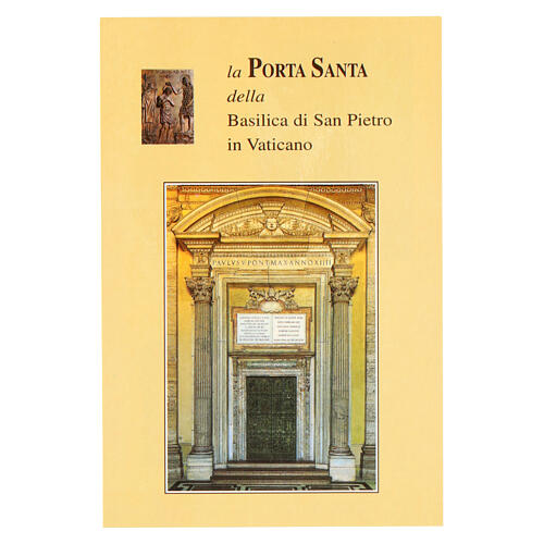 Silver-plated brass medallion of St. Peter's Basilica Holy Door 3