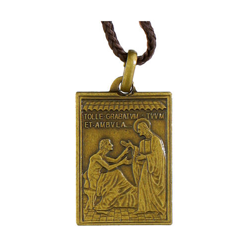 Brass medal with tile of St. Peter's Holy Door 1