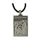 Silver-plated brass medallion with Saint Peter panel s1