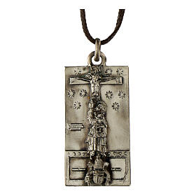 Medal of the Holy Door, Lateran Basilica, 2.2x1.2 in, silver alloy