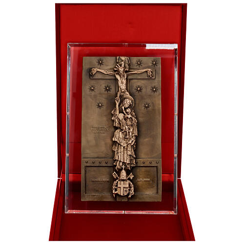 Porta Santa bronze moldado São João de Latrão 34x19 cm 3