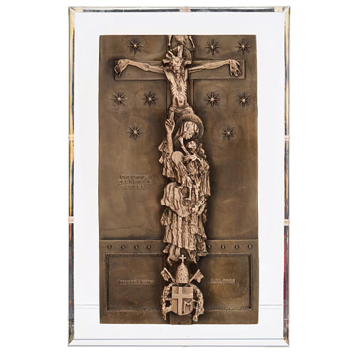 Holy Door cast bronze of St John Lateran, 34x19 cm 1