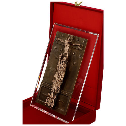 Holy Door cast bronze of St John Lateran, 34x19 cm 6