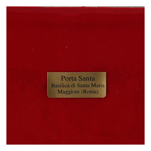 Porta Santa bronze moldado Santa Maria Maior 34x17 cm 6