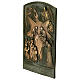 Door of Peace Basilica Nativity of Bethlehem 17x11 cm patinated alloy s2