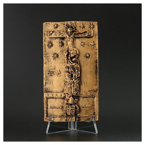 Porta santa S. Giovanni Laterano 12x6 cm resina bronzata 5