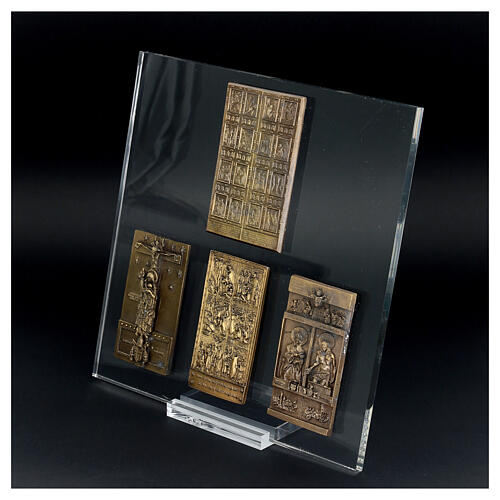 Set of 4 Holy Doors, bronze alloy 2