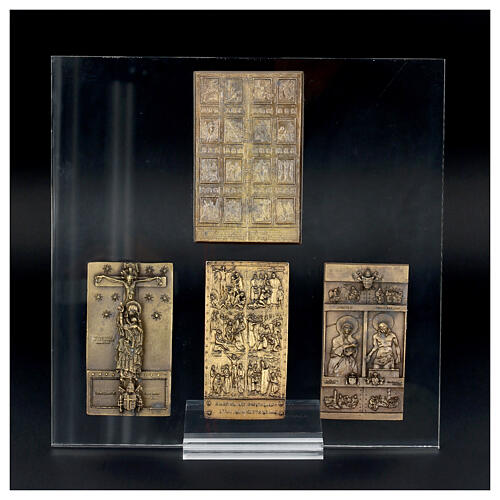 Set of 4 Holy Doors, bronze alloy 4