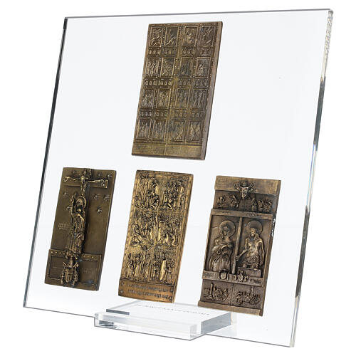 Cofanetto 4 porte Sante lega bronzata 3