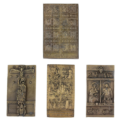 Cofanetto 4 porte Sante lega bronzata 6