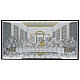 Laminated Last Supper Painting with Wood Frame, 47x91 cm s1