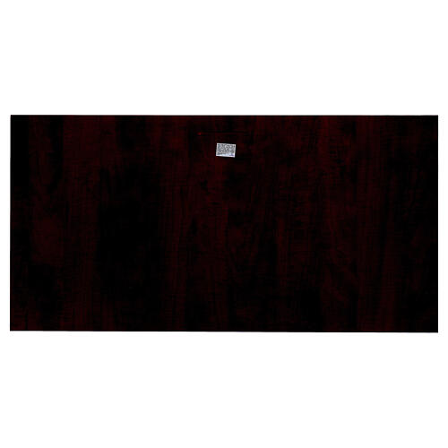 Last Supper Colored Bilaminated Wood Painting, 46x91 cm 5