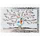 Quadro albero vita Giubileo 2025 cornice decori argento 12x18 cm Valenti s1