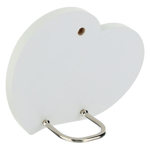 Cuore Sacra Famiglia Giubileo 2025 Valenti Argenti 11x9 cm 3