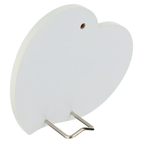 Cuore Giubileo 2025 Sacra Famiglia colori Valenti 14x12 cm 3