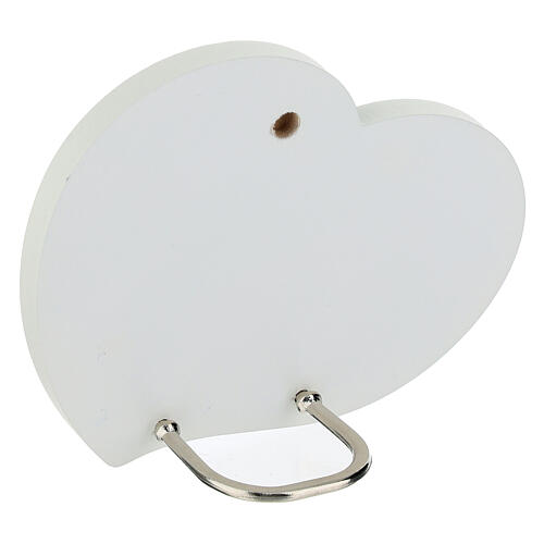 Cuore Giubileo 2025 Madonna con Bambino Valenti 11x9 cm 3