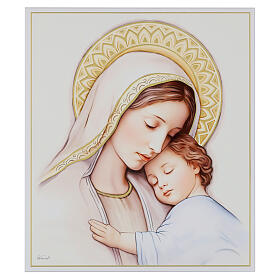 Mary with Child Wooden Picture, Valenti 40x35 cm