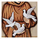 St. Francis of Assisi, wood painting by Valenti, 10x8 in s3