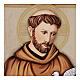 Quadro San Francesco d'Assisi 25x20 cm legno Valenti s2
