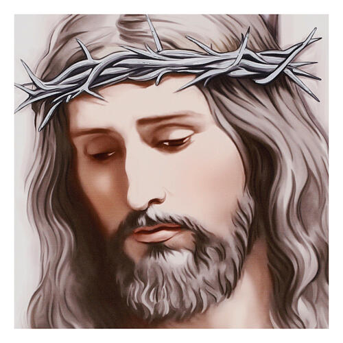 Face of Jesus, wooden frame by Valenti, 10x8 in 2