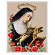Saint Rita printed wooden picture, 25x20 cm Valenti s1