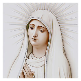 Notre-Dame de Fatima tableau bois imprimé 25x20 cm Valenti