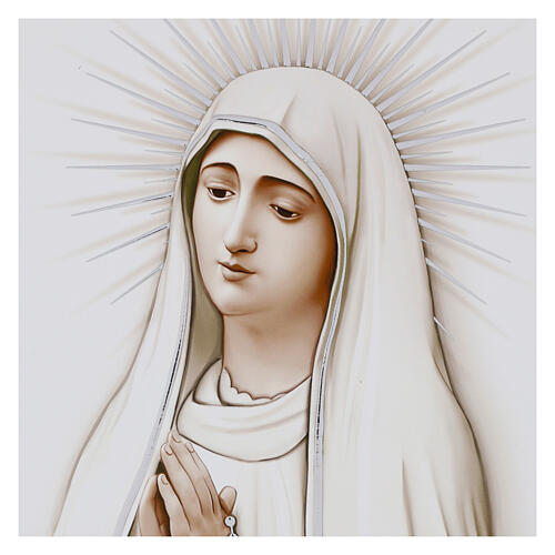 Notre-Dame de Fatima tableau bois imprimé 25x20 cm Valenti 2