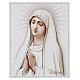 Madonna di Fatima quadretto stampato legno 25x20 cm Valenti s1