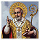 Saint Nicholas, blessing Bishop, small picture by Valenti, 6x4 in s2