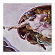 Quadro pequeno Criação de Adão madeira 10x13 cm madeira Valenti s3