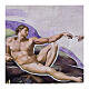 Small wood picture The Creation of Adam 10x13 cm, Valenti s2