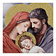 Sainte Famille tableau Valenti détails or 10x12 cm s2