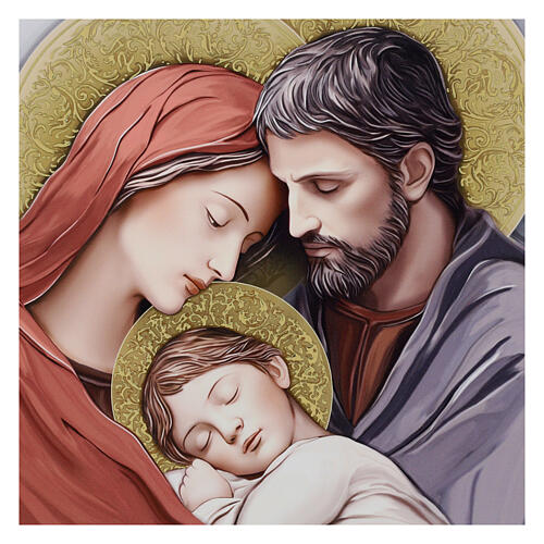 Holy Family wooden picture by Valenti, 10x8 in 2