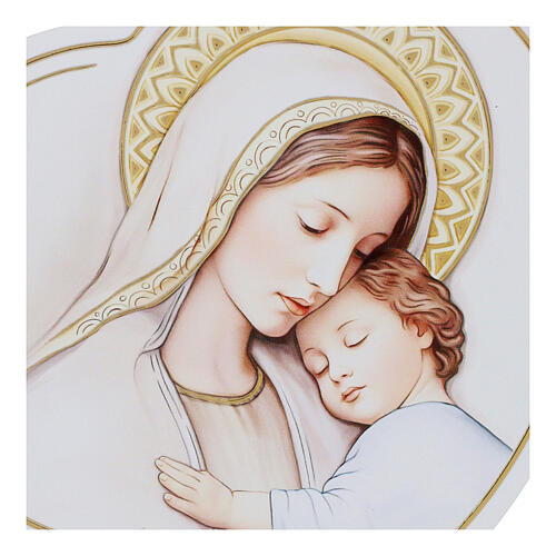 Cœur Marie et Jésus imprimé Valenti 10x15 cm 2