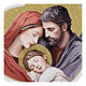 Holy Family heart-shaped picture by Valenti, 4x6 in s2