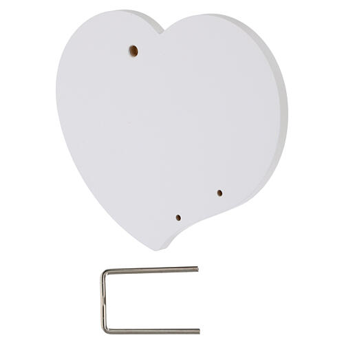 Sacred Family heart-shaped picture, Valenti 10x15 cm 3