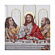 Quadro bilaminato Ultima Cena argento 20x40x1cm Valenti s2
