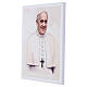 Quadretto Papa Francesco dettagli foglia d'argento Valenti 20x25 cm s2