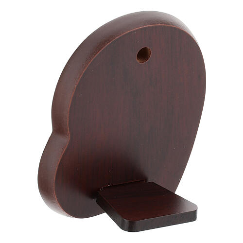 Quadretto Thilia bassorilievo Santa Famiglia alluminio argentato dettagli oro 7x6 cm 3