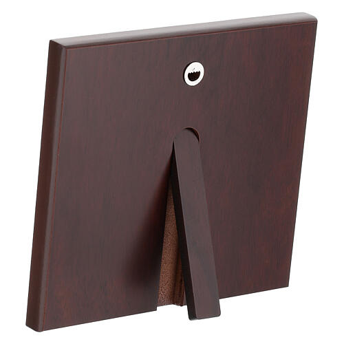 Obrazek Thilia z aniołkami w reliefie, srebrzone aluminium, kolorowy, 15x15 cm 3