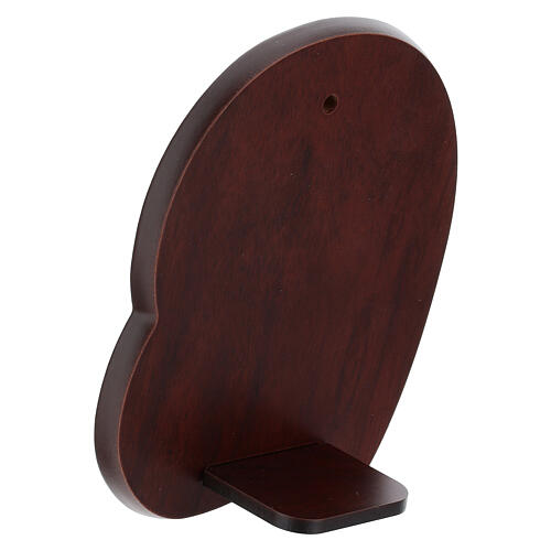 Płaskorzeźba Thilia w kształcie serca Matka Boska z Dzieciątkiem, 15 × 10 cm 3