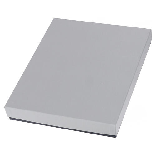 Święta Rodzina płaskorzeźba Thilia, srebrzone aluminium z kolorowymi odcieniami, 30 x 20 cm 5