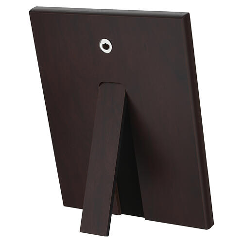 Baixo-relevo Sagrada Família Thilia em alumínio prateado com matizes coloridas de 30x20 cm 4