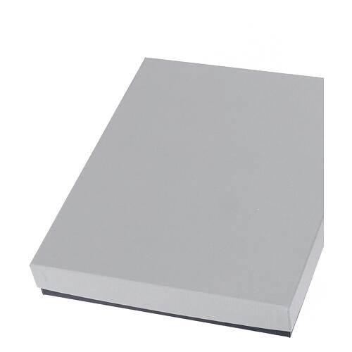 Bassorilievo Thilia Santa Famiglia alluminio argentato 45x30 cm 4
