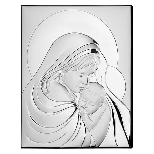 Cuadro en relieve Thilia representando a María y el Niño Jesús 15x10 cm 1