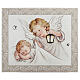 Quadro Thilia em MDF com criança e anjo segurando lanterna 15x20 cm s1