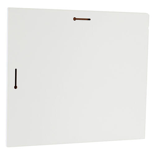 Obraz Thilia z zawijającymi się kwiatowymi wzorami, brokatem i kolorowym wypukłym wizerunkiem Matki Boskiej z Dzieciątkiem Jezus, 40x45 cm 3