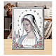Cuadrito Thilia bajorrelieve Virgen de Medjugorje 15x10 cm s2