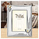 Marco Thilia cáliz uva trigo aluminio plateado comunión 25x20 cm s2